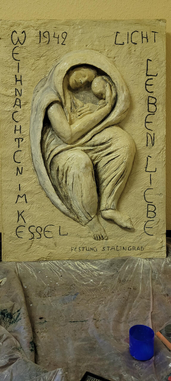 "Stalingrad Madonna", Gedenktafel