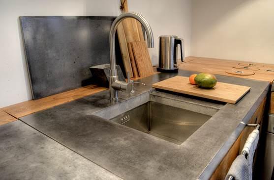 Küche aus Beton