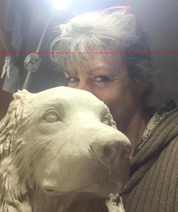 Hundebüste "Australian Shepherd"