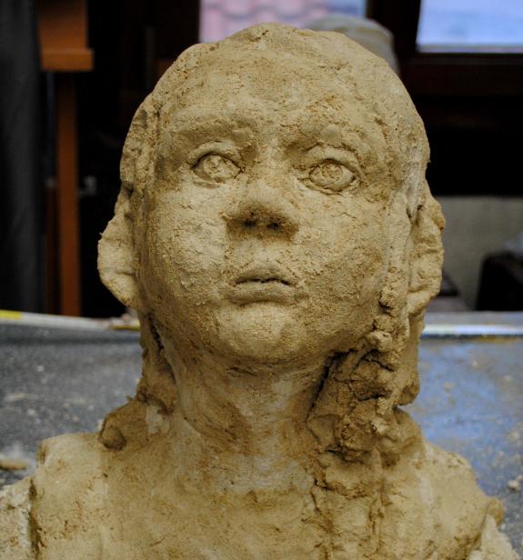 Betonskulptur "Leid" 